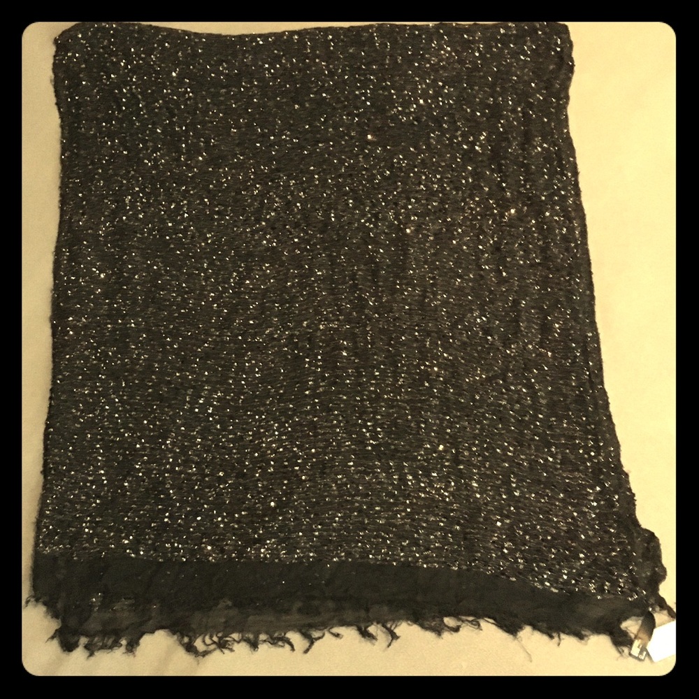 Express Sparkly Black Shawl / Wrap NWT